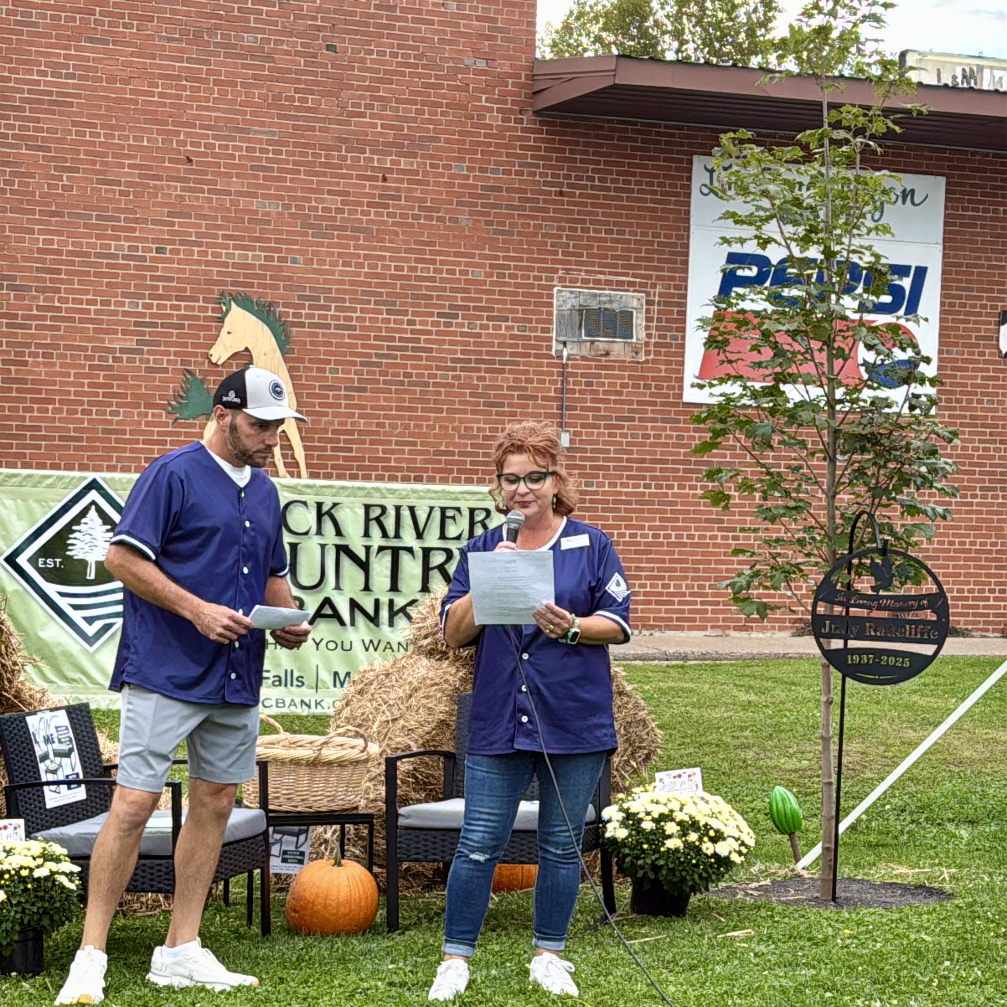 Staff and contractors at work